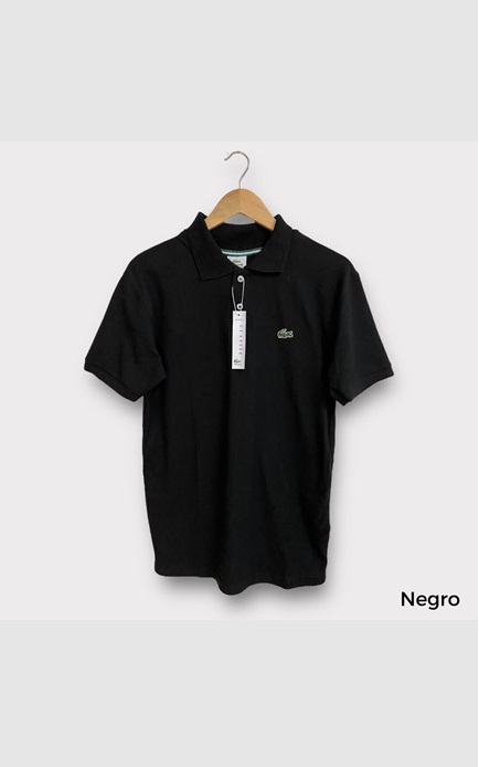 Playera tipo Polo para hombre Lacoste Negro Talla M REF 93465 48